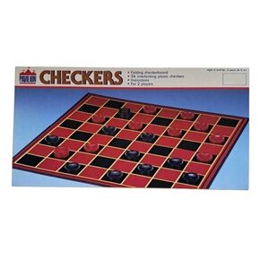 ​Vintage 1988 Pavilion Checkers Board Game Pressman Toy Corp - Complete - USA